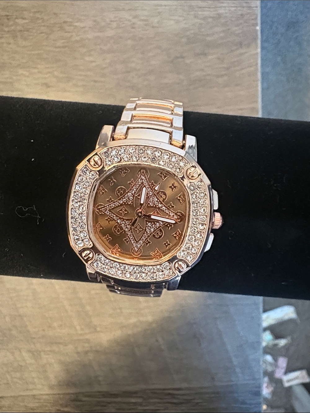 Luxury Rose Gold and Silver Crystal Women’s Watch - Designer Style